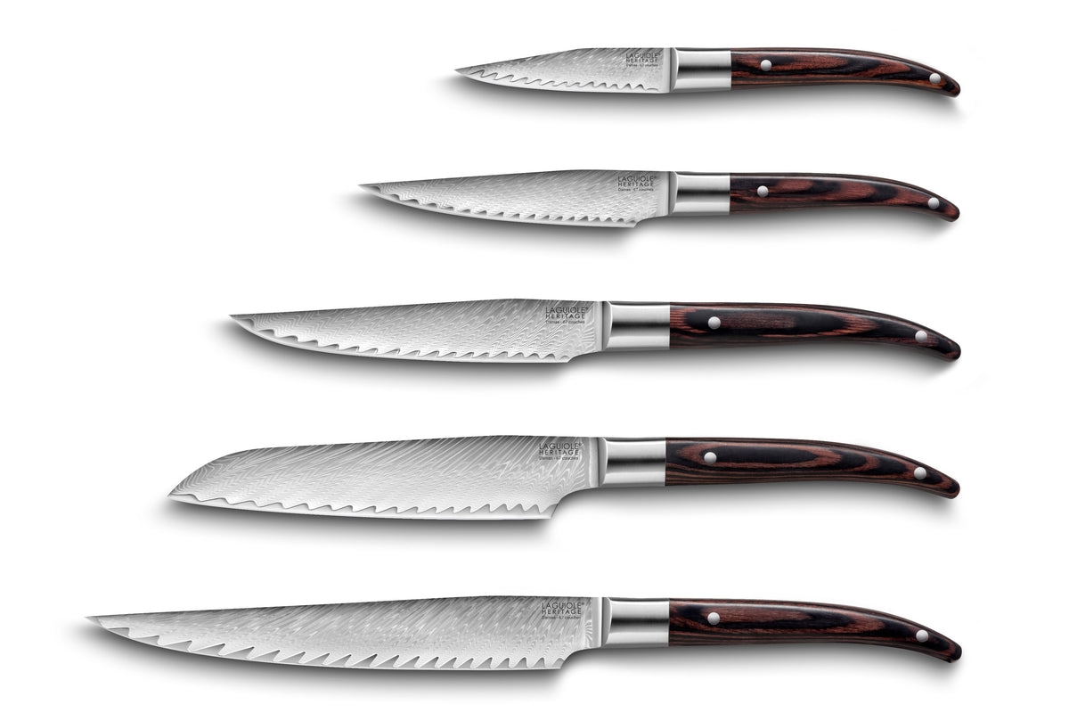 Laguiole Kuhinjski Nož Damascus 15cm – slika 2