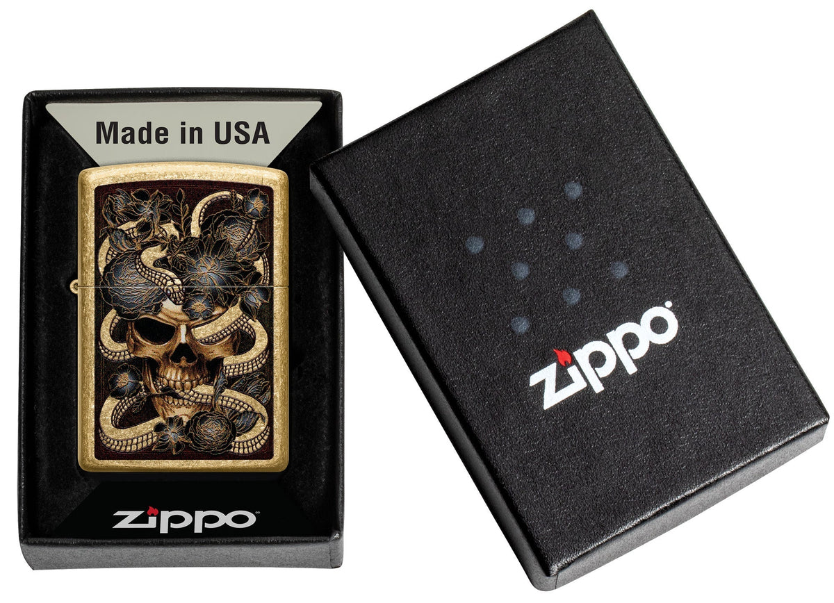 Zippo Upaljač 49477 Tumbled Brass – slika 5