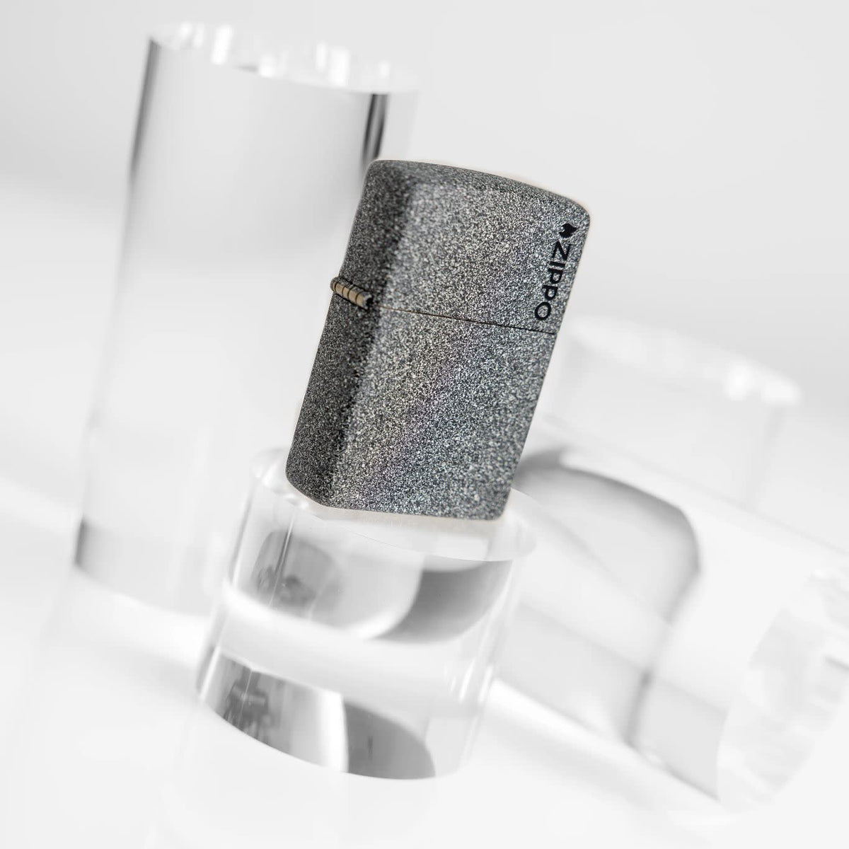 Zippo Upaljač 211ZL Iron Stone Logo – slika 2