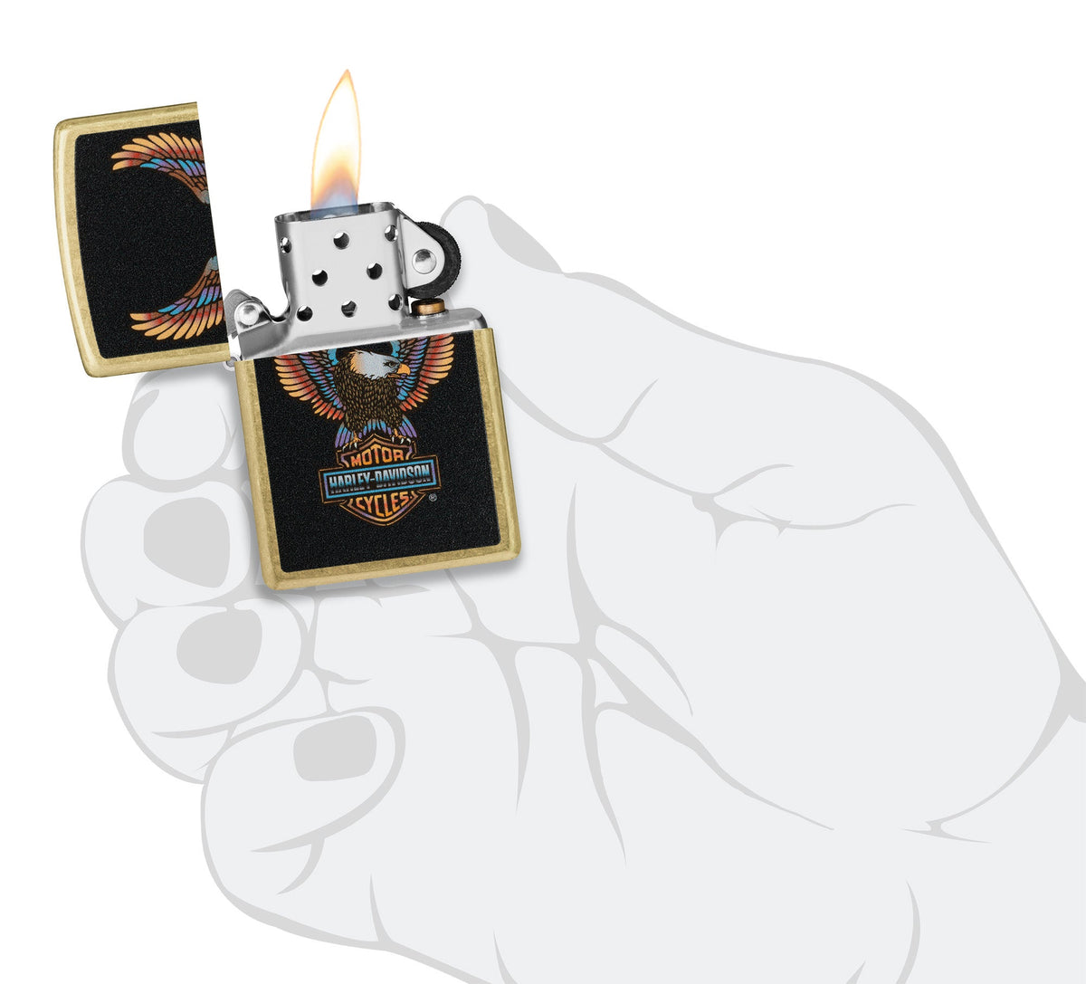 Zippo Upaljač 46678 Harley Davidson Eagle Design – slika 6