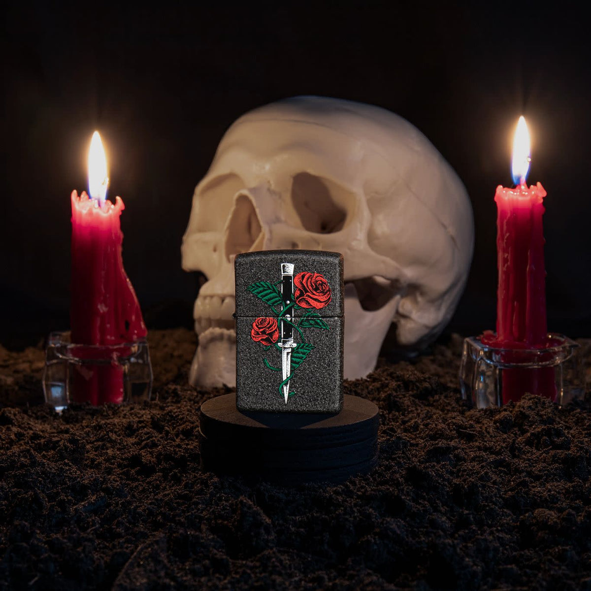 Zippo Upaljač 49778 Rose Dagger Tattoo Design – slika 2