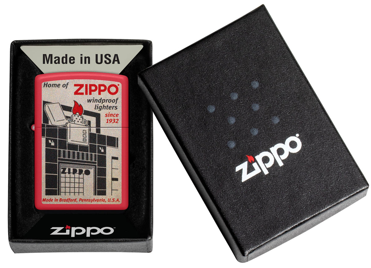 Zippo Upaljač 233 Red Matte – slika 3