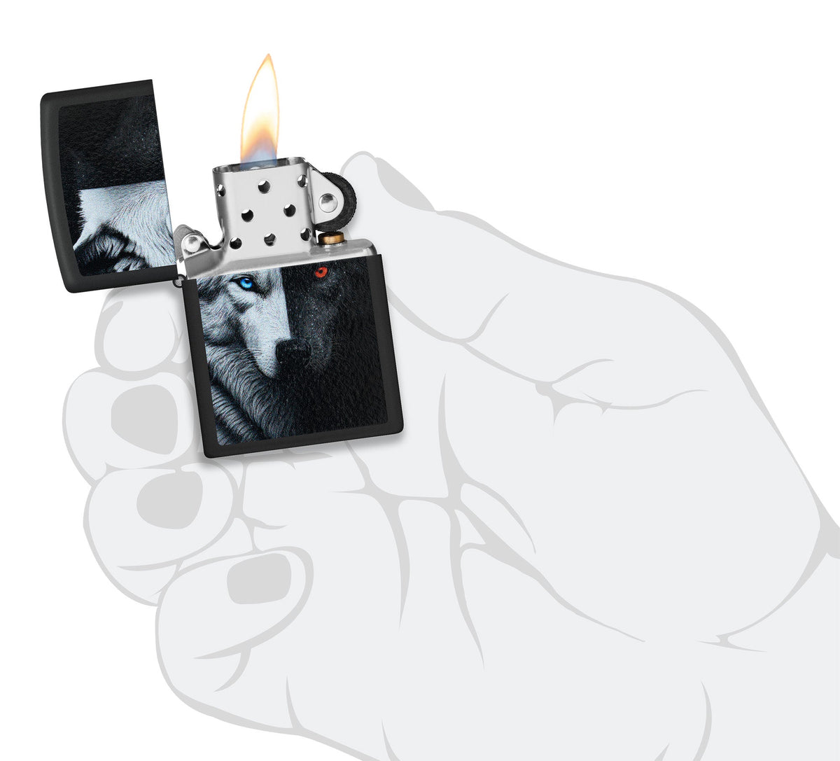 Zippo Upaljač 46694 Dual Inner Wolf – slika 6