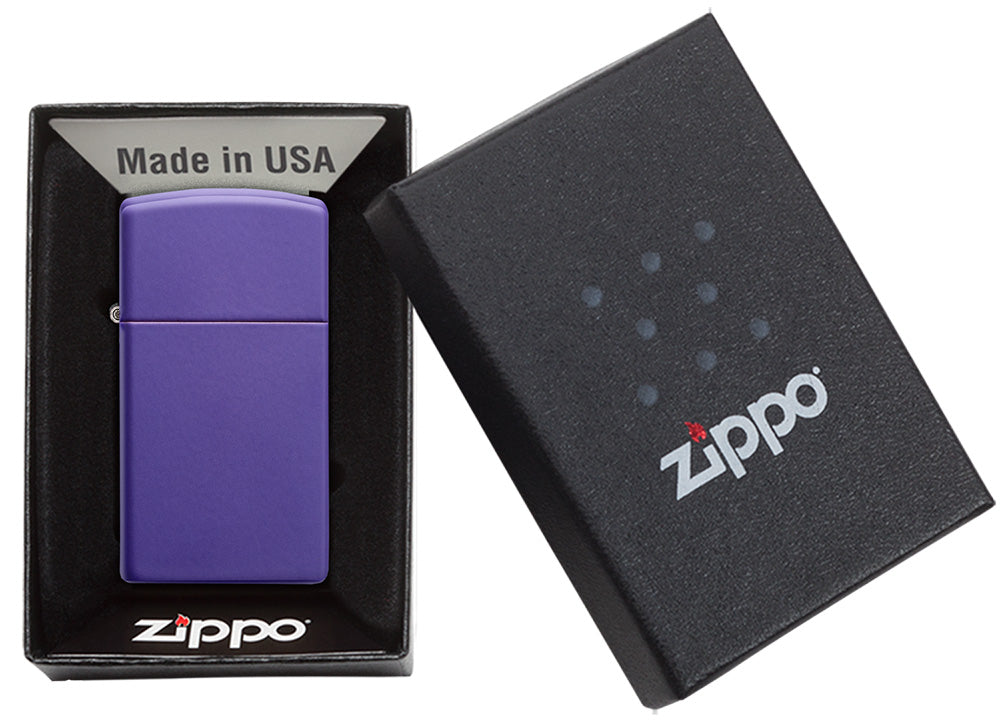 Zippo Upaljač 1637 Slim Purple Matte – slika 5