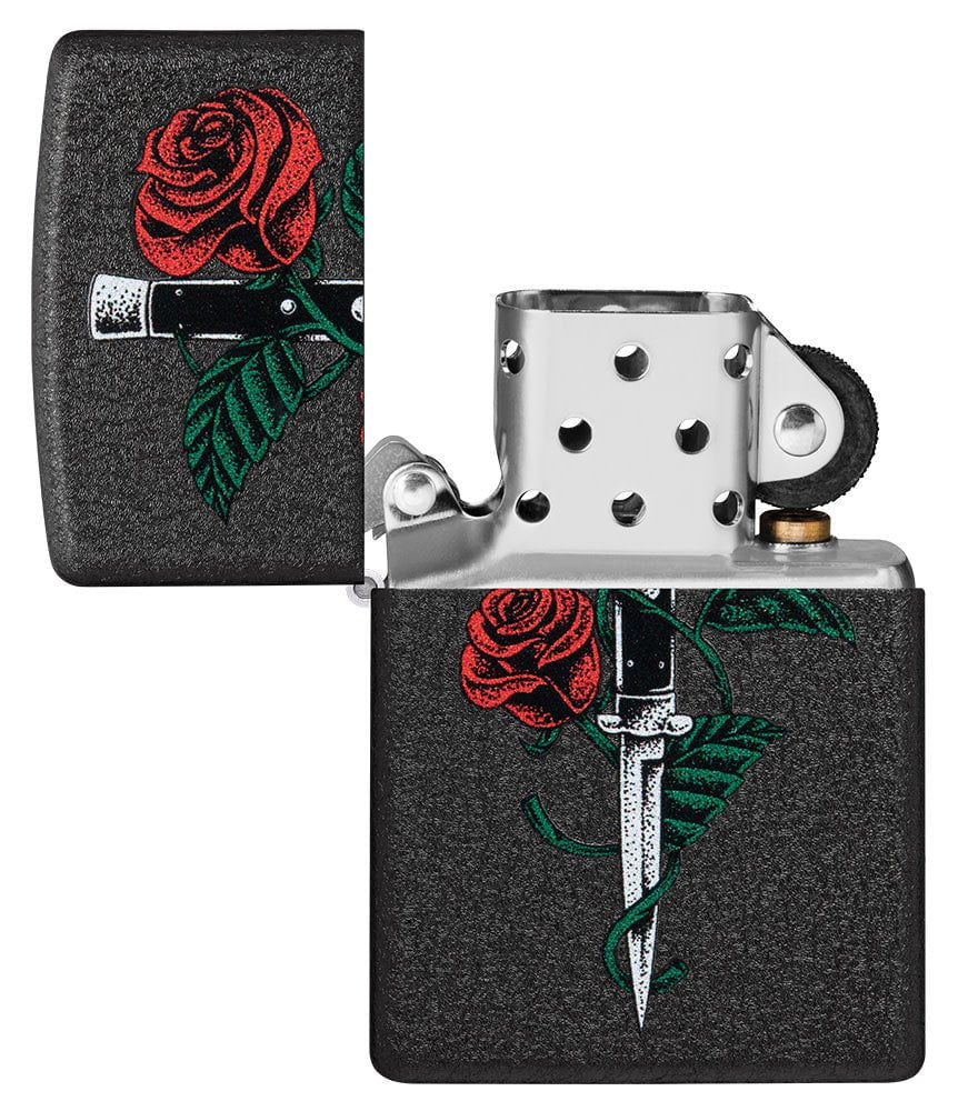 Zippo Upaljač 49778 Rose Dagger Tattoo Design – slika 7