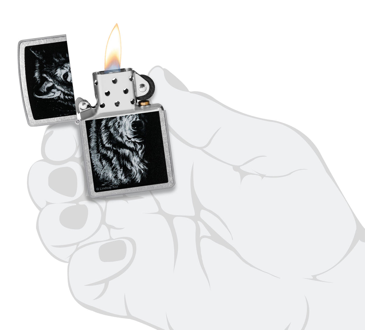 Zippo Upaljač Linds Kivi Wolf – slika 4