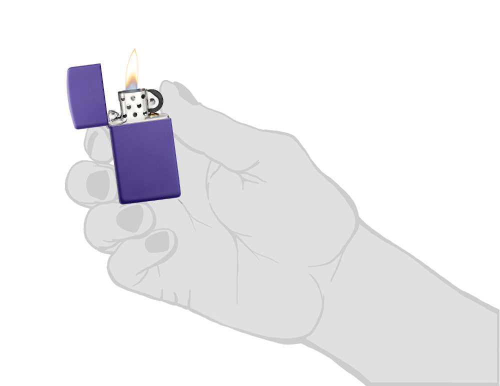 Zippo Upaljač 1637 Slim Purple Matte – slika 4