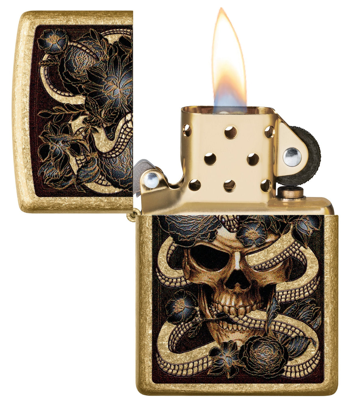 Zippo Upaljač 49477 Tumbled Brass – slika 3