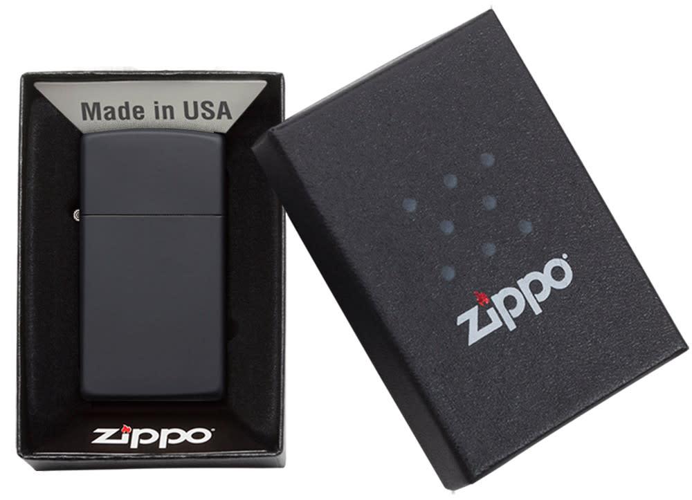Zippo Upaljač 1618 Slim Black Matte – slika 5