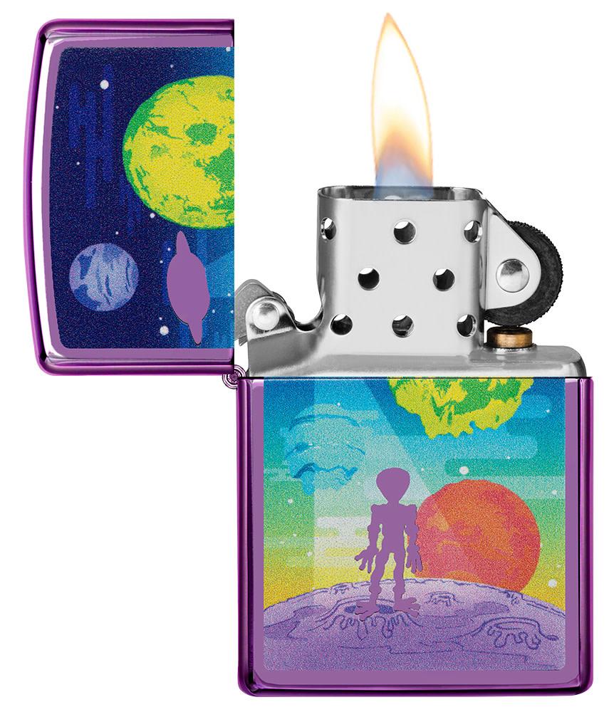 Zippo Upaljač 24747 High Polish Purple – slika 3
