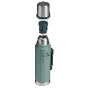 Web_PNG_Square-The Legendary Classic Bottle 1.5QT - Hammertone Green - Hero Exploded.webp