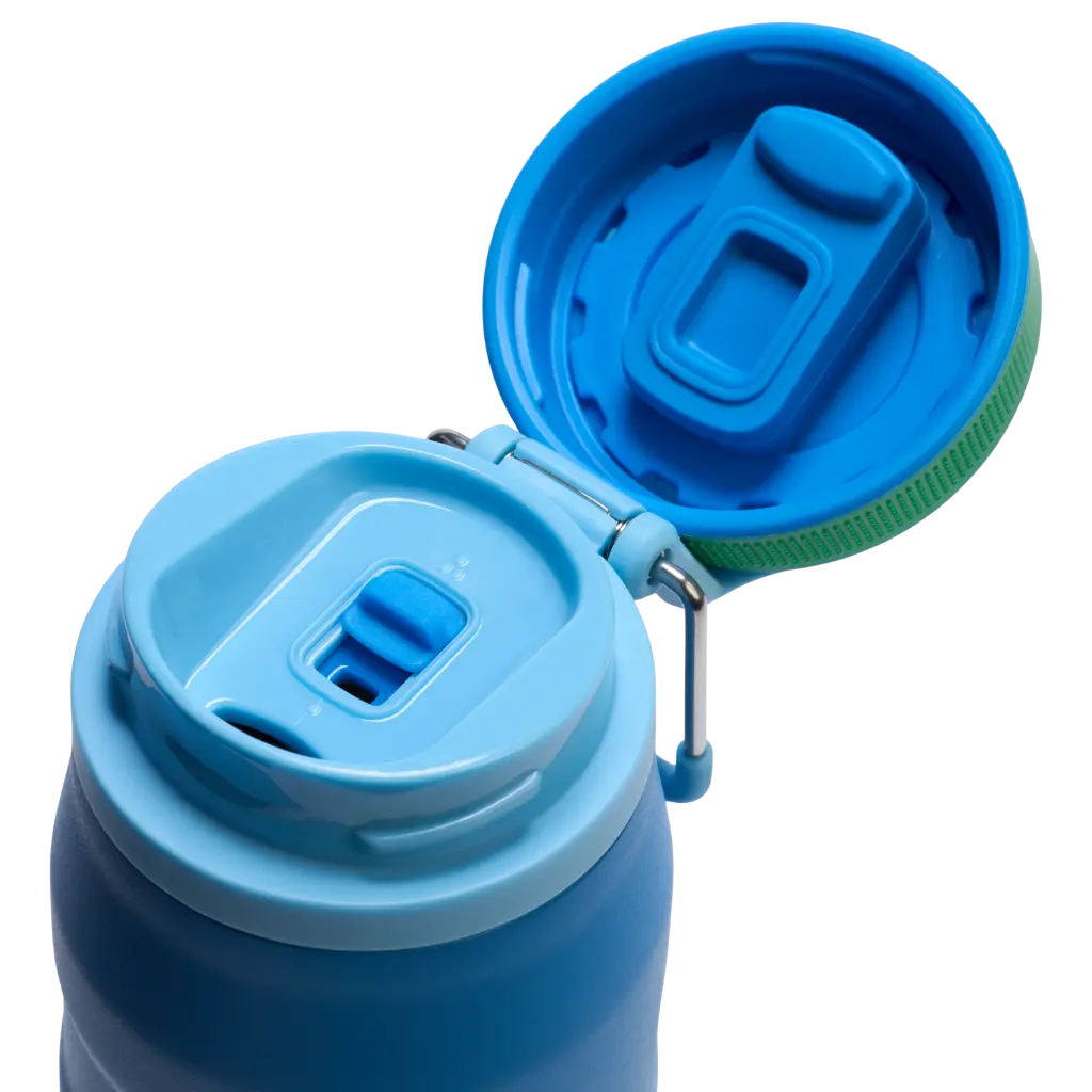 Web_PNG_Square-The IceFlow™ Aerolight™  Bottle Twist Flip 24OZ - Azure - Lid Detail.webp