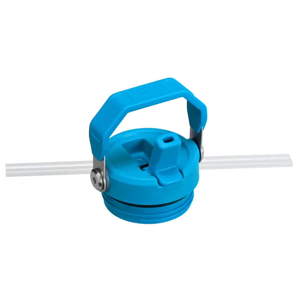Web_PNG_Square-The IceFlow™ Aerolight™  Bottle Flip Straw 2.0 24OZ - Azure- Lid Detail.webp
