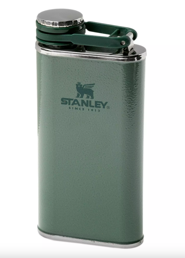 The Easy-Fill Wide Mouth Flask 0.23L / 8oz Hammertone Green